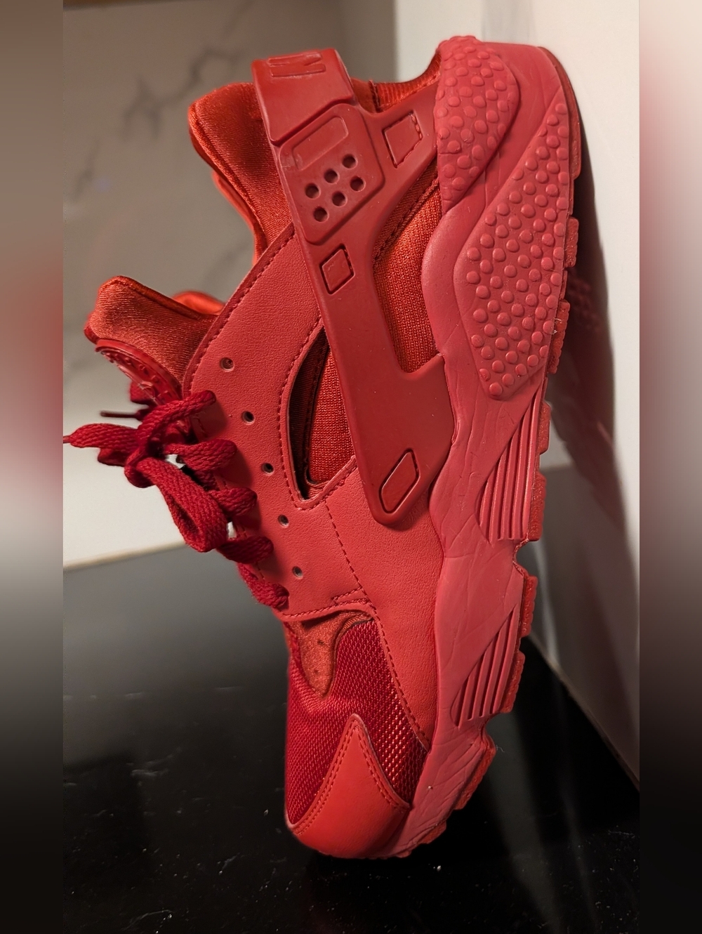 Nike Air Huarache "Varsity Red" Sneakers Men's Size 9 Used Exc/Box - Picture 5 of 14